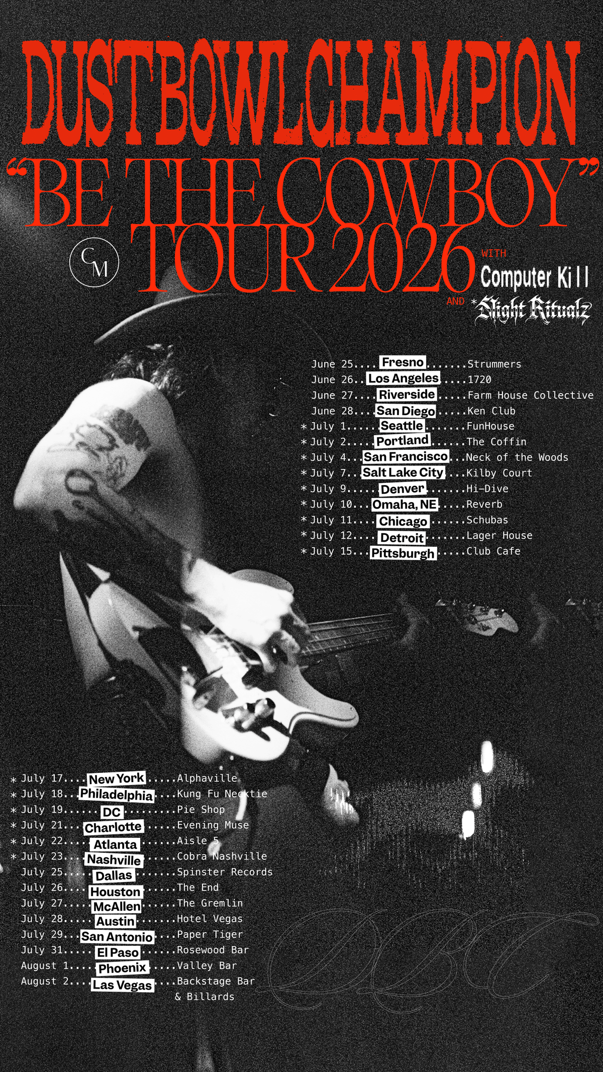 “Be The Cowboy” Tour Poster